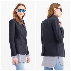 J. Crew Regent Blazer in Navy Blue, linen, size 00